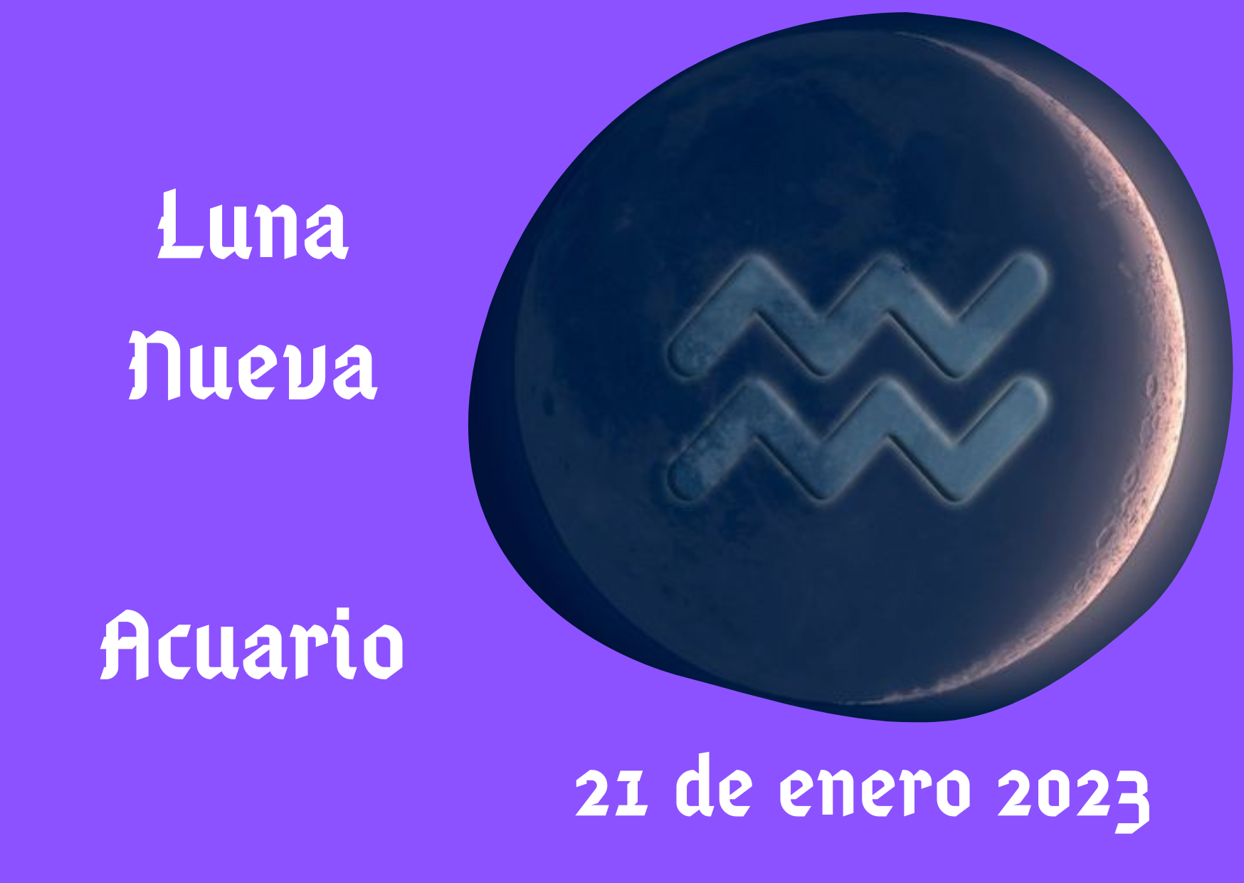 Luna nueva Acuario